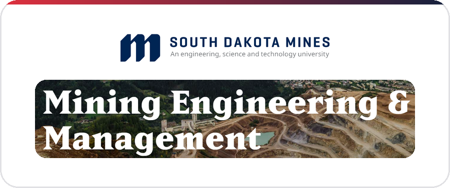 South Dakota Mines Mining Engineering and Management logo